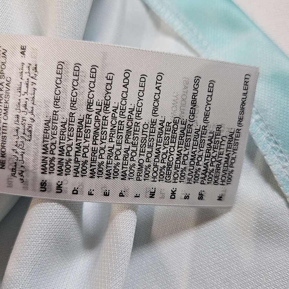 Adidas Womens Windbreaker XS Aqua‎ Tie-Dye Full Zip - Picture 6 of 6